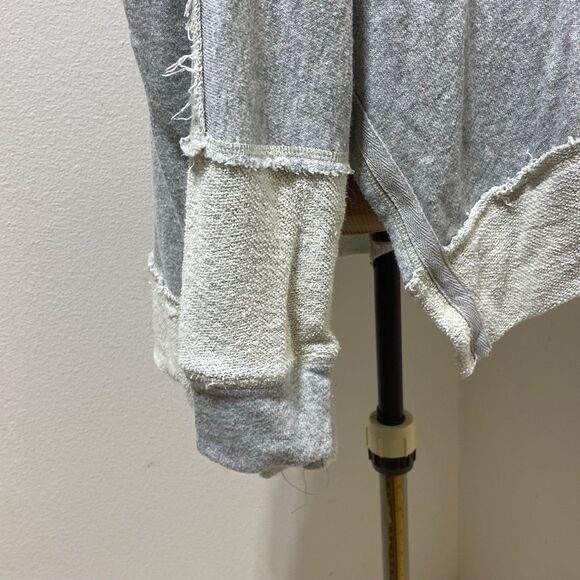 Free People Dandelion Cutout Open Shoulder Oversized Sweatshirt Small - Picture 7 of 10